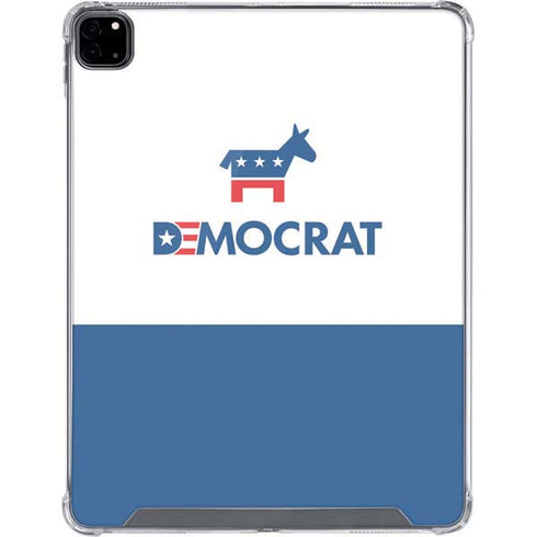 Democrat Blue And Red iPad Pro 12.9in (2020) Clear Case